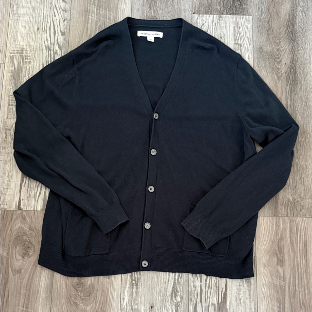 Navy knit cardigan